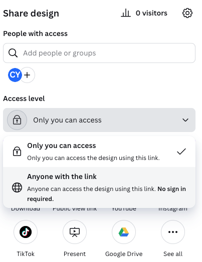 change access level