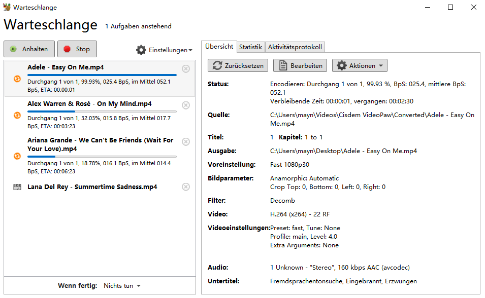 convert hevc to mp4 vlc