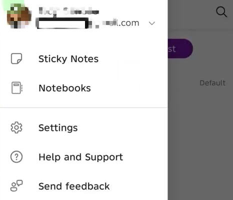 onenote sticky