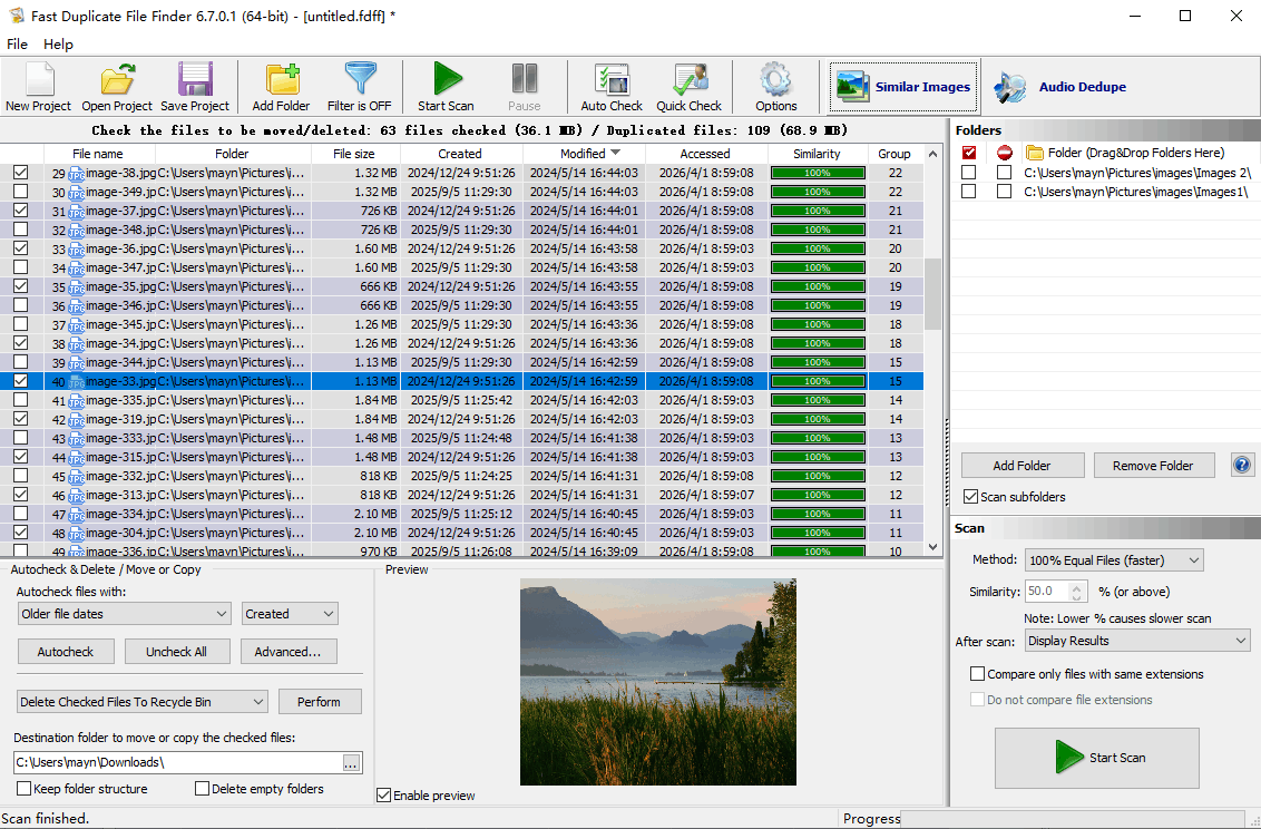 Fast Duplicate File Finder
