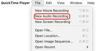 create new audio recording
