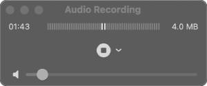 start audio recording with quicktime