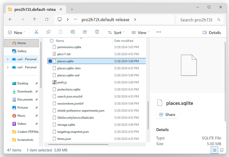 recover firefox bookmarks cisdem04