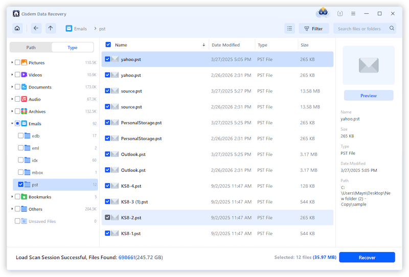 recover emails cisdem 03