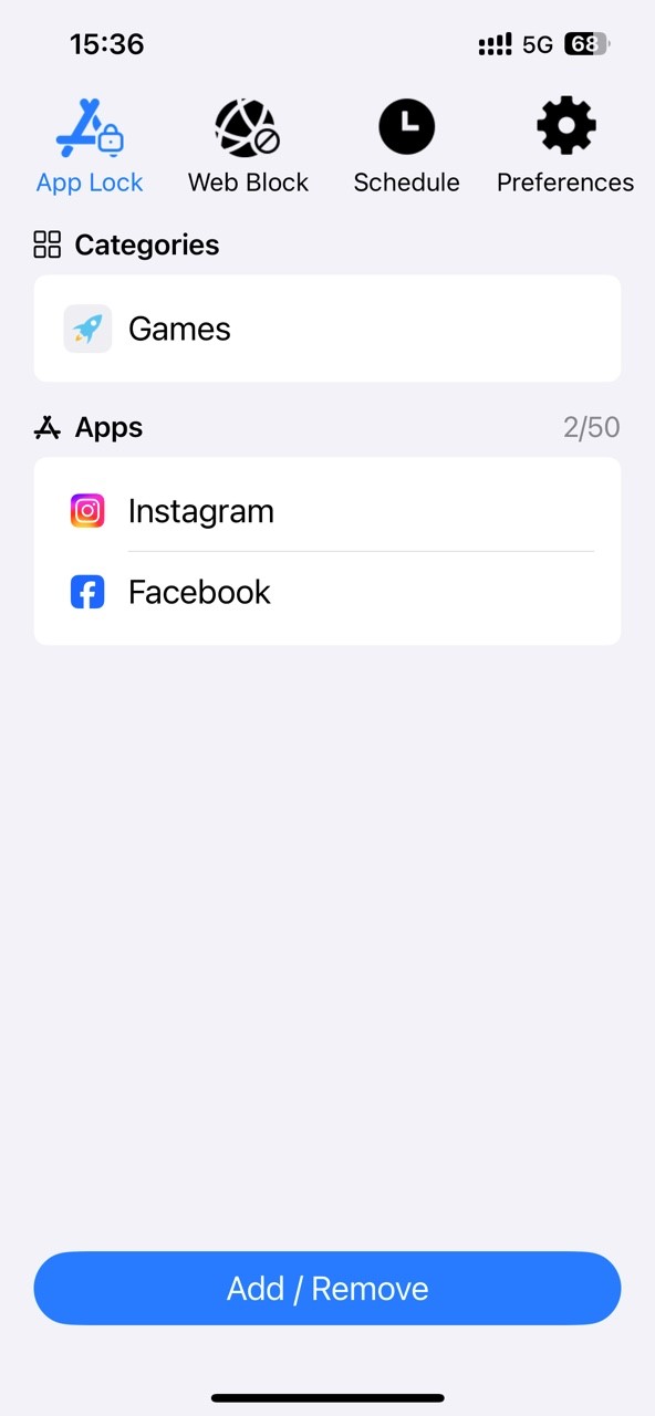 add button