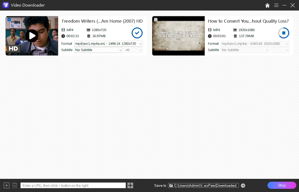 Download YouTube private videos in videopaw 
