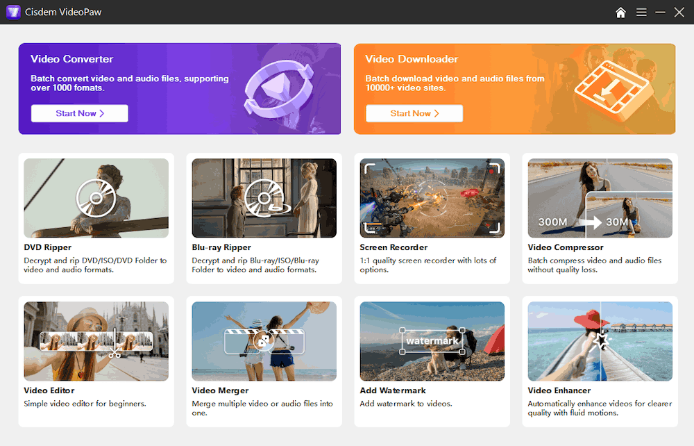 videopaw main interface win