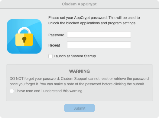 set a password