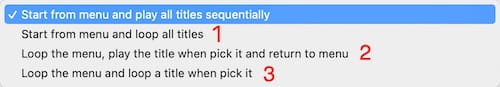 3 types of DVD loop mode