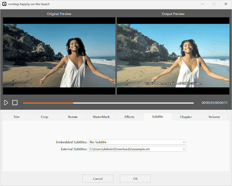 edit the added files with cisdem