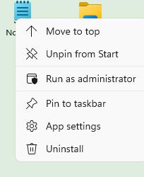 open notepad