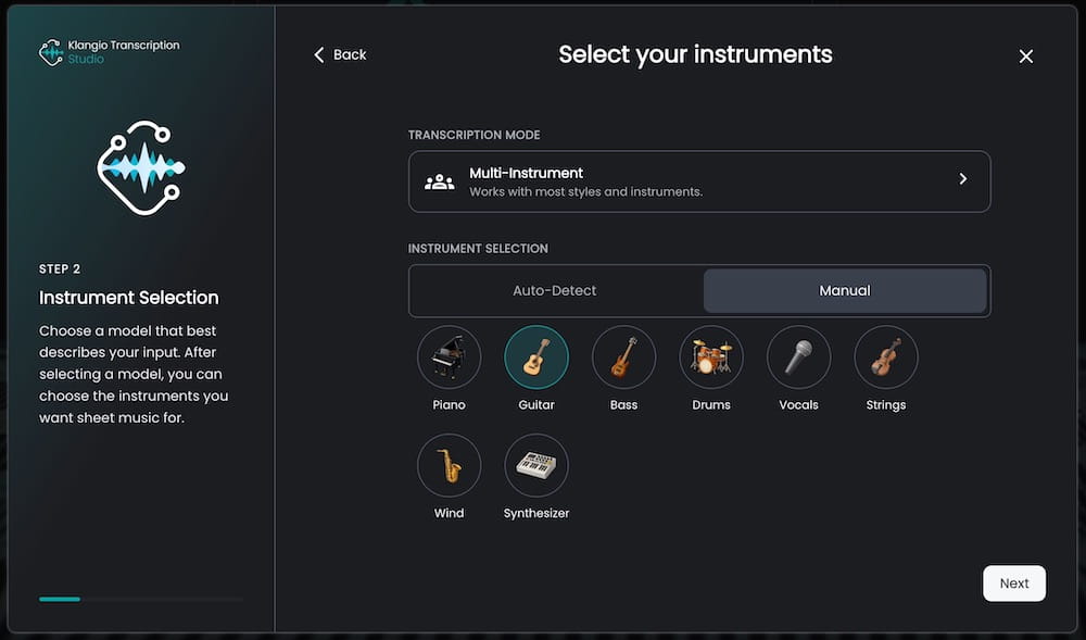 select instruments