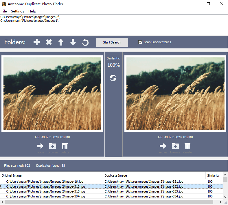Awesome Duplicate Photo Finder