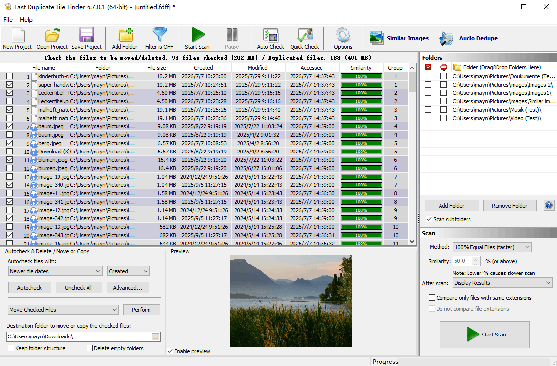 Fast Duplicate File Finder