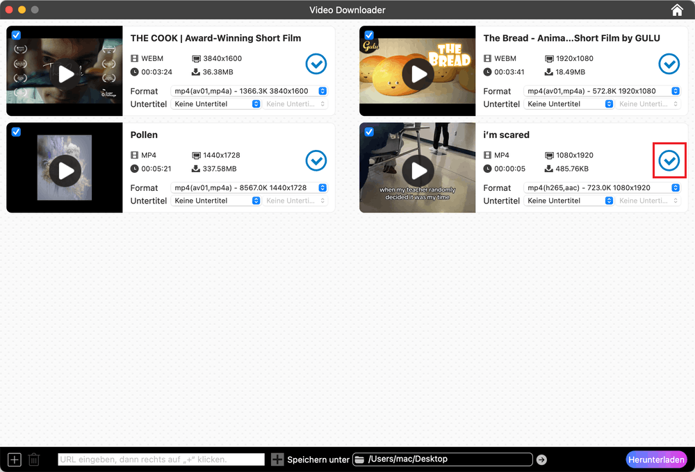 batch download videos from Safari to mac with cisdem