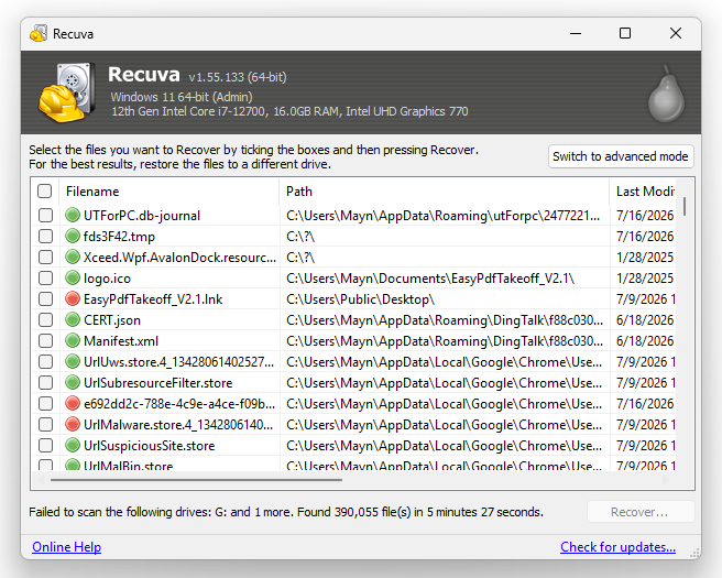 recover hd recuva 05