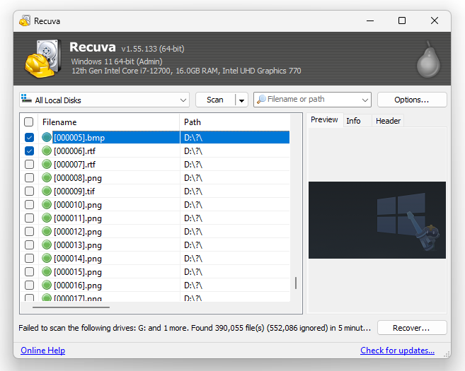 recover hd recuva 06