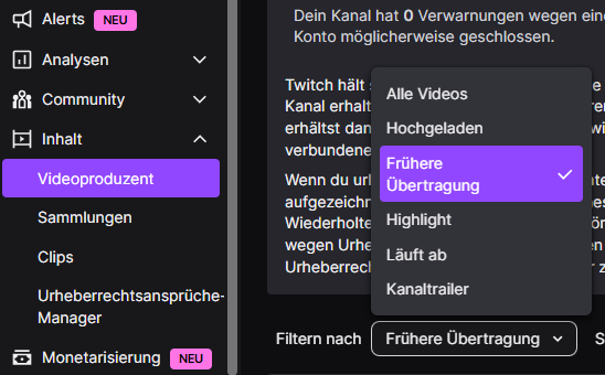 eigene Twitch-Videos direkt herunterladen 4
