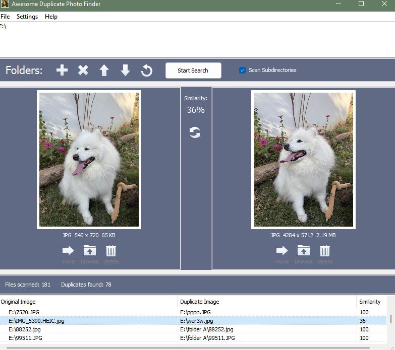Awesome Duplicate Photo Finder