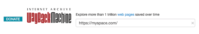 recover myspace photos with wayback machine