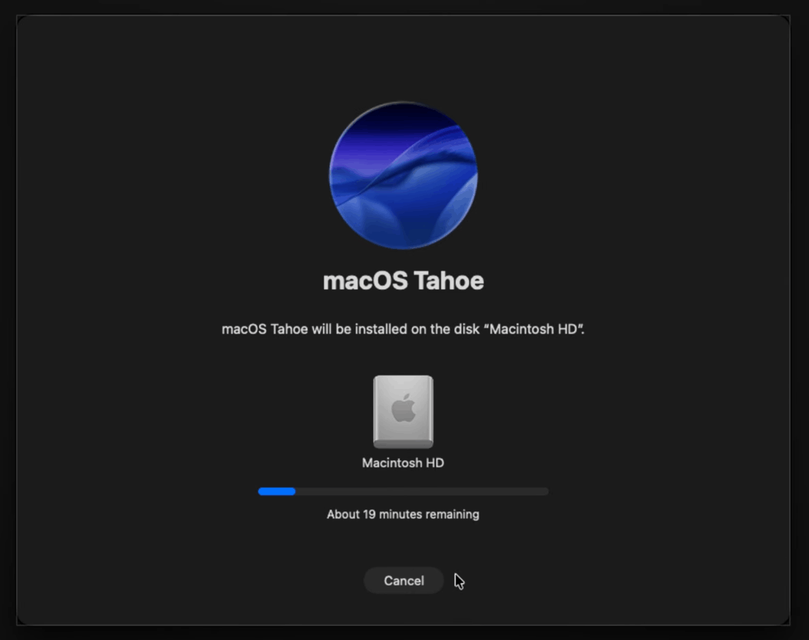 downgrade macos 08