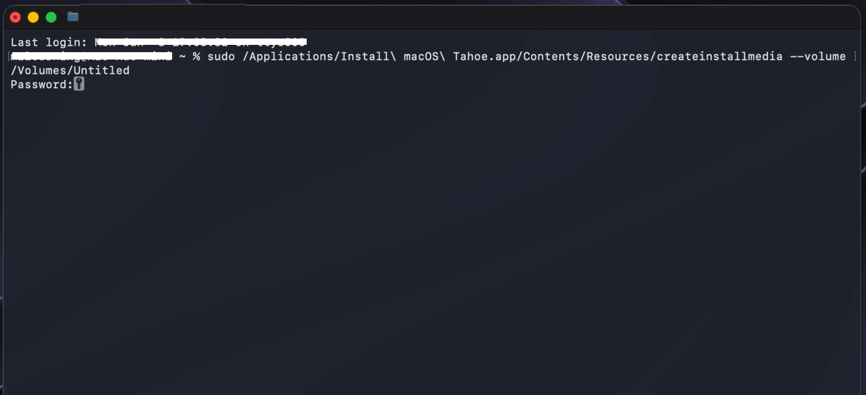 create installer terminal 02
