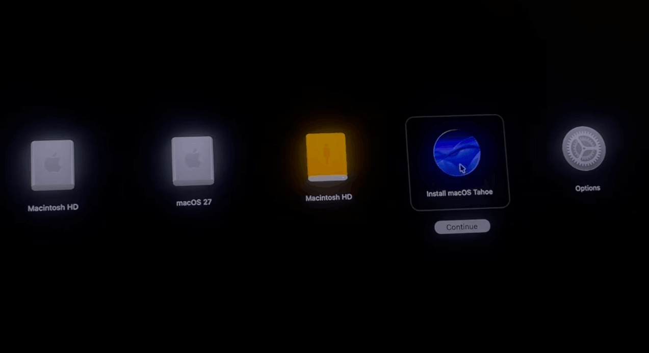 downgrade sequoia in recovery mode 08