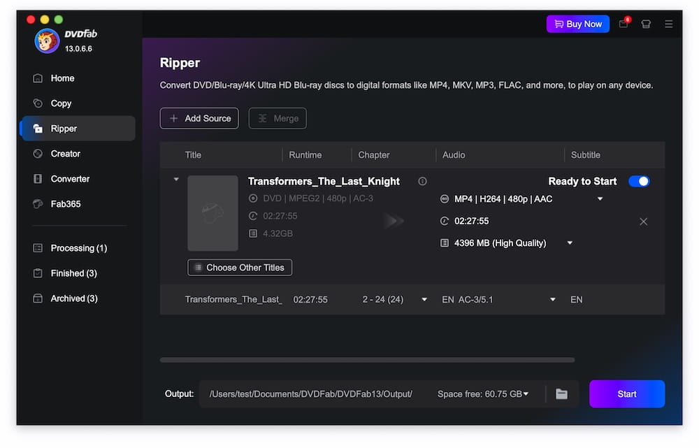 DVDFab HD Decrypter