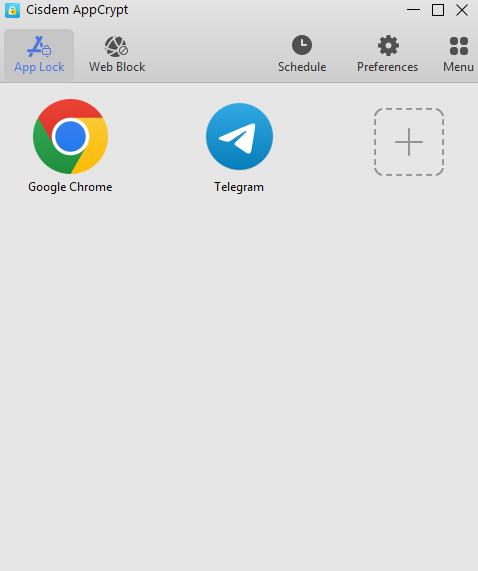 drag the telegram desktop shortcut icon into the app lock window