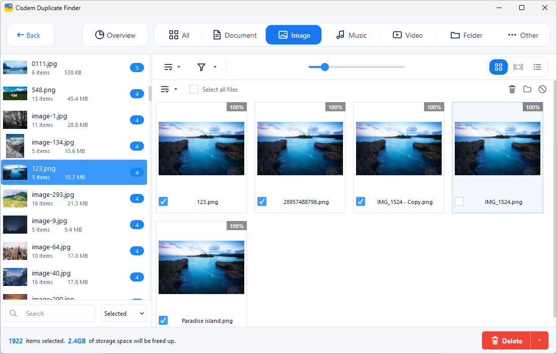 view duplicate images