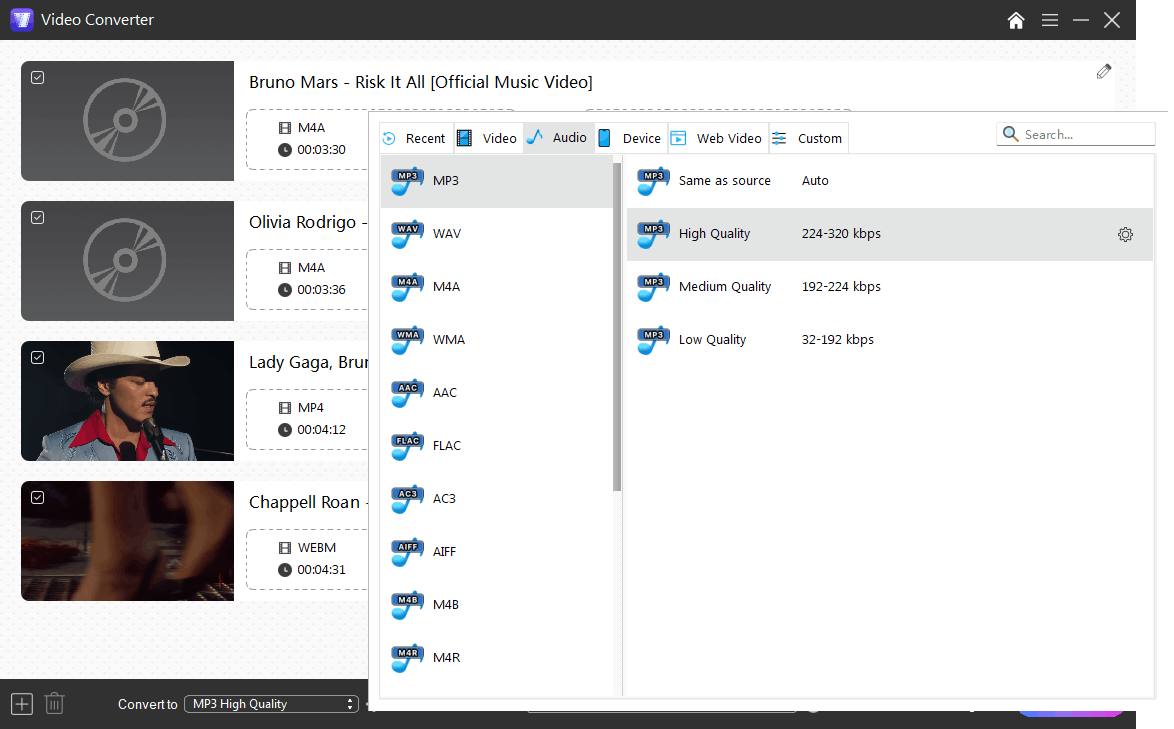 convert youtube playlist to mp3