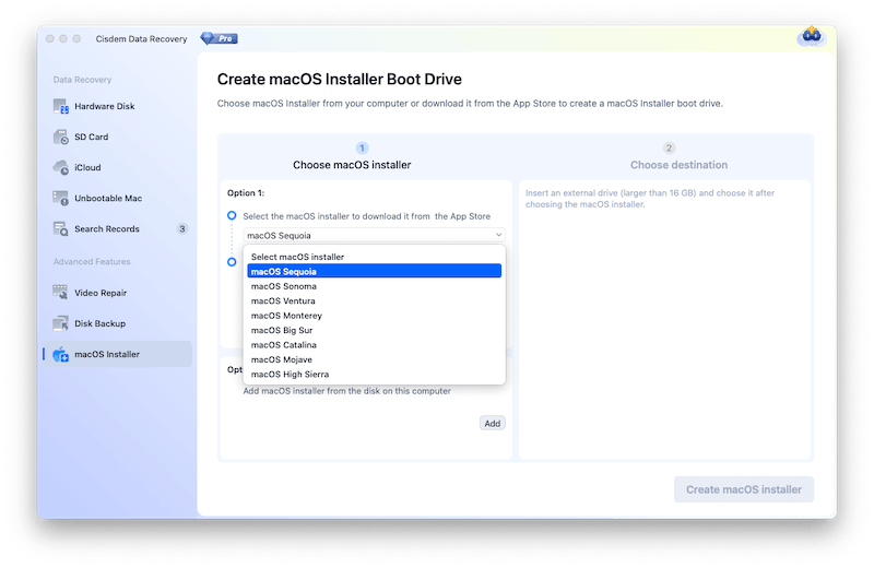 create bootable installer cisdem 02