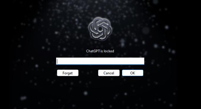 ChatGPT app is locked