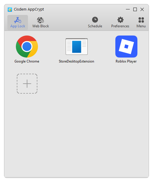 App Lock tab