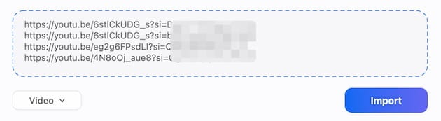 add multiple videos for downloading
