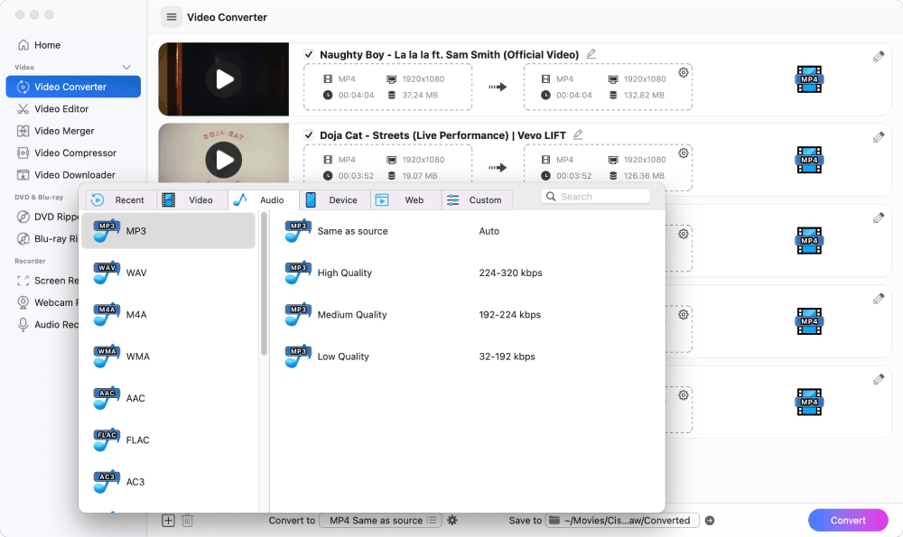 convert music to other formats