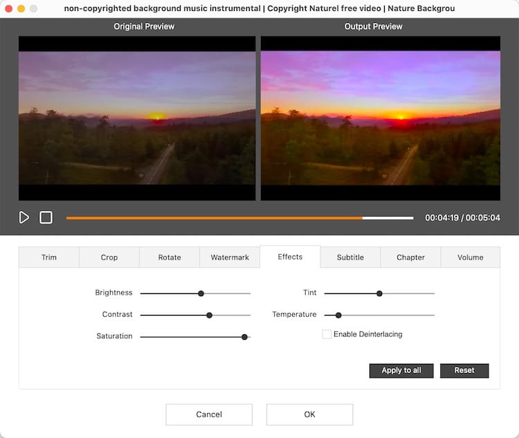 video editing