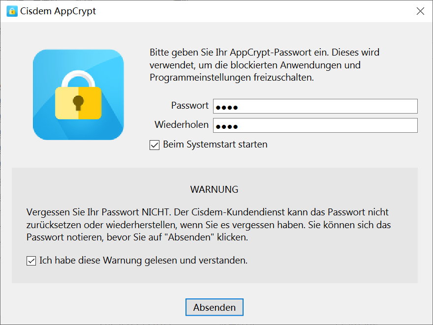 Passwort festlegen