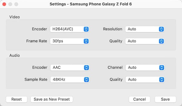 adjust settings