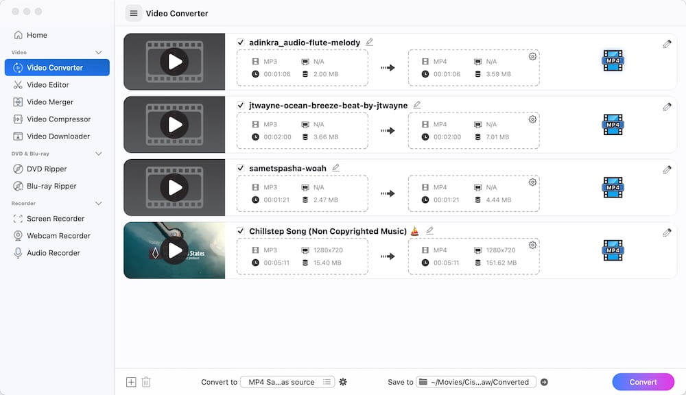 import mp3 audio