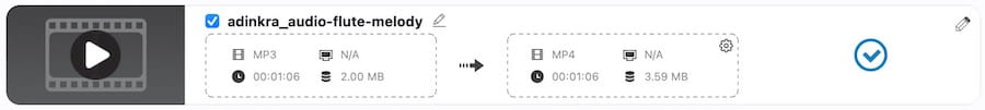 locate the converted file