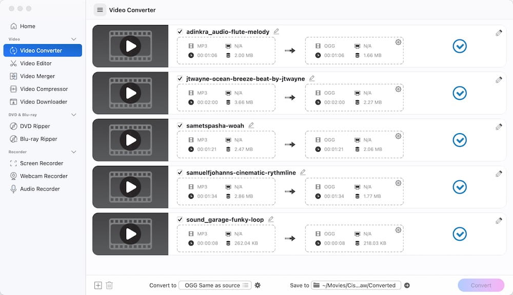convert mp3 to ogg