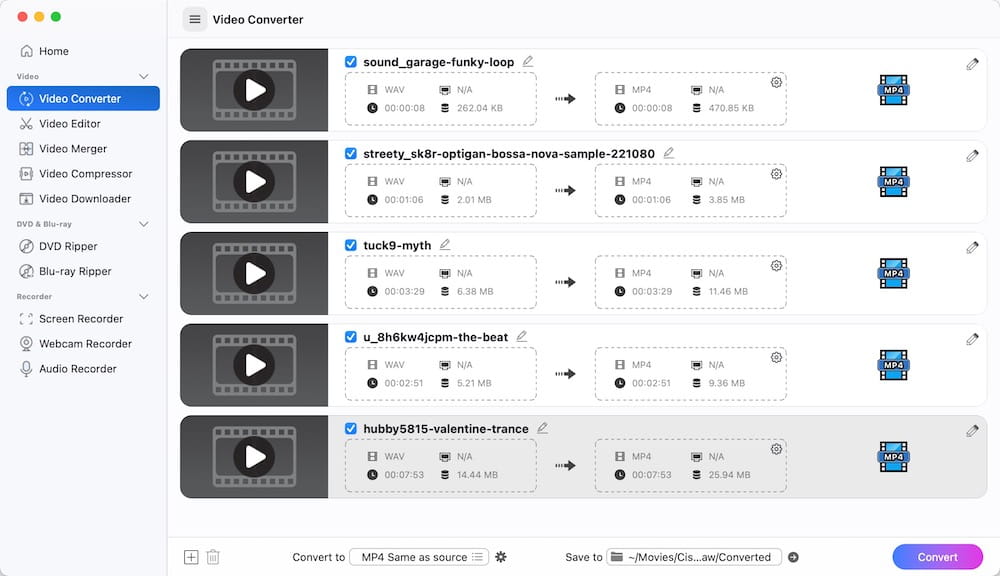 add wav files