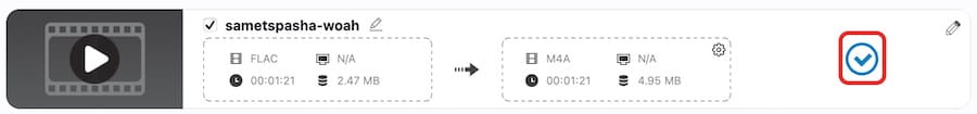 locate converted audio