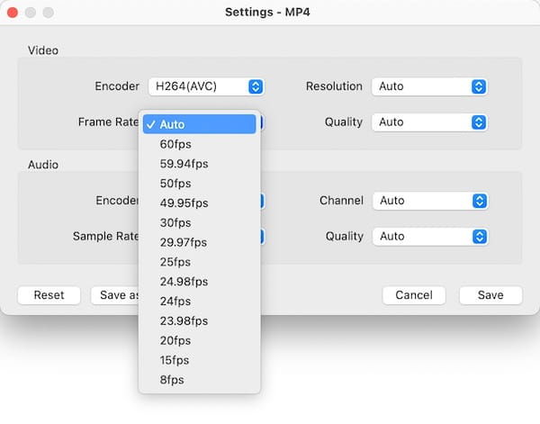 video parameters