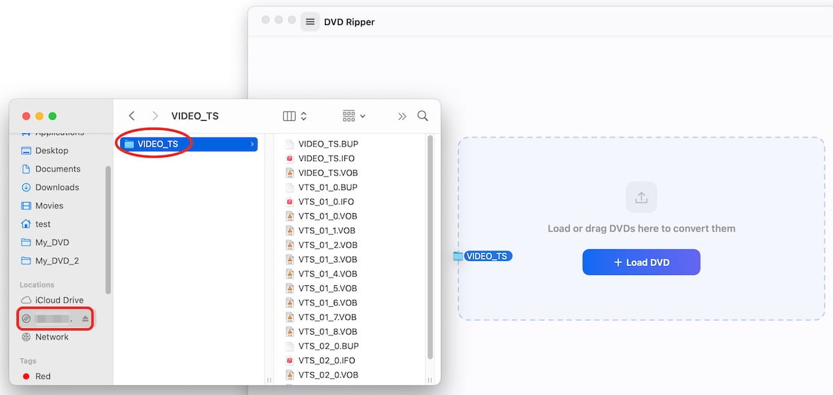 drag copyrighted dvd to videopaw