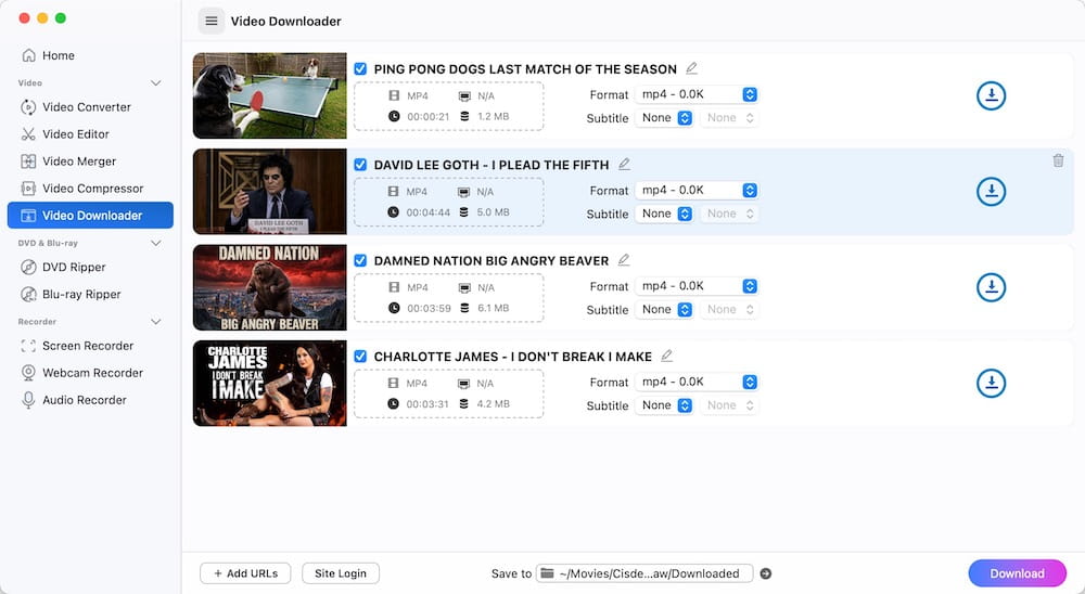 batch download bitchute videos
