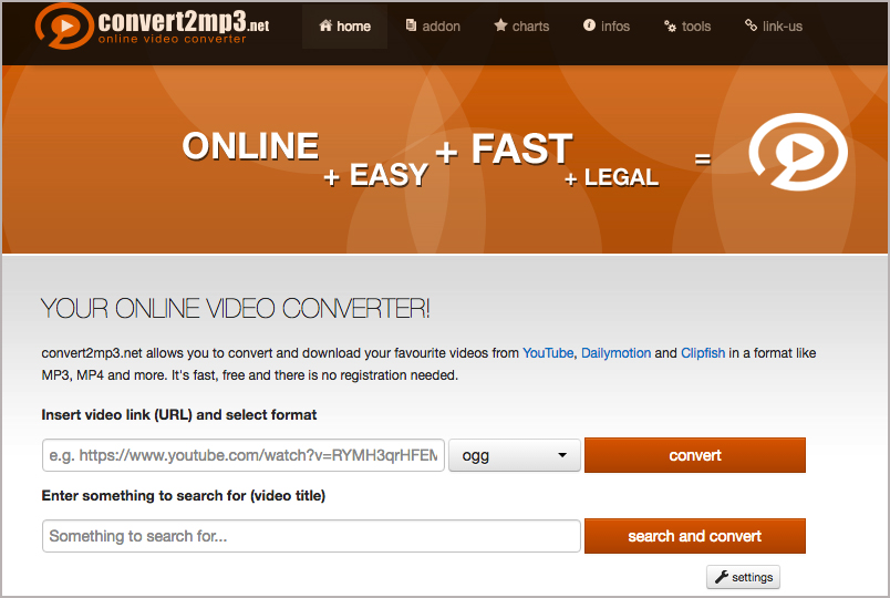 Online YouTube To OGG Converter- Convert2mp3