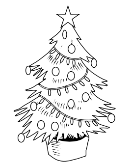 christmas 2020 40 free printable christmas tree coloring