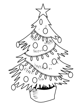 Download Christmas 2020: 40 Free Printable Christmas Tree Coloring Pages PDF